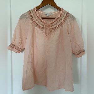 Madewell XS pink blouse